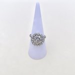 14ct. Gold Diamond Triple Tier Ring.