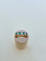18ct. Gold Emerald &amp; Diamond Ring. 