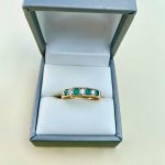 18ct. Gold Emerald &amp; Diamond Ring. 