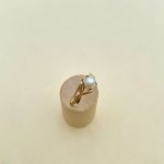 9ct. Gold Cultured Pearl Ring.  SOLD.