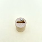 9ct. Gold Diamond Solitaire Crossover Ring.