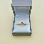 9ct. Solid Gold Amethyst Ring.