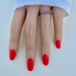 9ct. Solid Gold Amethyst Ring.