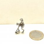 Silver Athletic Frog Pendants / 4 remaining.
