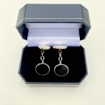 9ct. gold &amp; onyx cufflinks. SOLD