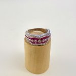 18ct. White Gold Ruby &amp; Diamond Ring.