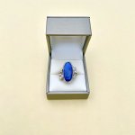 Vintage Silver Lapis Lazuli Ring.