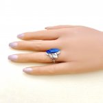 Vintage Silver Lapis Lazuli Ring.