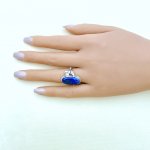 Vintage Silver Lapis Lazuli Ring.