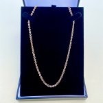 Rose Gold-Tone Long Chain.
