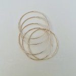 Set of Five 9ct. Yellow Gold Bangles. SOLD.