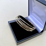 Set of Five 9ct. Yellow Gold Bangles. SOLD.
