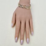 Set of Five 9ct. Yellow Gold Bangles. SOLD.