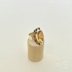 14ct. Gold Oval Citrine Statement Ring. 