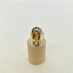 14ct. Gold Oval Citrine Statement Ring. 