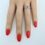 18ct. Gold Sapphire &amp; Diamond Ring.