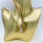 9ct. Gold St. Christopher Triangular Pendant on Chain. 