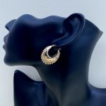 Hallmarked 9ct. Gold Creole Hoop Earrings. 