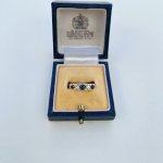18ct. Gold Sapphire &amp; Diamond Ring. 