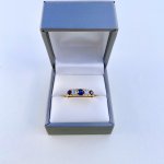 18ct. Gold Sapphire &amp; Diamond Ring. 