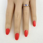 18ct. Gold Sapphire &amp; Diamond Ring. 