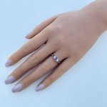 18ct. Gold Sapphire &amp; Diamond Ring. 