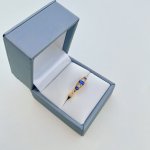 18ct. Gold Sapphire &amp; Diamond Ring. 