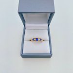 18ct. Gold Sapphire &amp; Diamond Ring. 