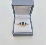 18ct. gold Sapphire &amp; Diamond Ring. 