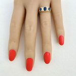 18ct. gold Sapphire &amp; Diamond Ring. 