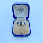 18ct. gold Sapphire &amp; Diamond Ring. 