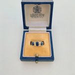 18ct. gold Sapphire &amp; Diamond Ring. 