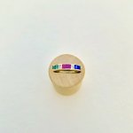 14ct. Gold Diamond, Ruby, Emerald &amp; Sapphire Half Eternity Style Ring. 