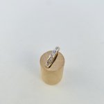 9ct. Gold Scalloped Half Eternity Ring with Diamonds. 
