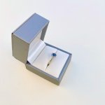 Hallmarked 9ct. Gold Sapphire &amp; Diamond Ring. 