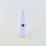 Hallmarked 9ct. Gold Sapphire &amp; Diamond Ring. 