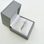 9ct. White Gold Diamond ½ Eternity Style Twist Ring. 