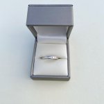 18ct. White Gold Half Eternity Ring / Baguette Diamonds.