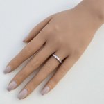 18ct. White Gold Half Eternity Ring / Baguette Diamonds.