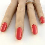 9ct. Yellow Gold Half Eternity Ring with Diamonds &amp; Words. 