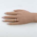 9ct. Yellow Gold Half Eternity Ring with Diamonds &amp; Words. 