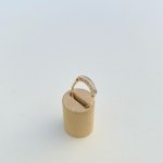 9ct. Yellow Gold Half Eternity Ring with Diamonds &amp; Words. 