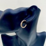 9ct. Gold Plain Classic Hoop Earrings / Squared Off Edges. JUST IN! 