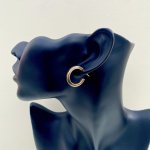 9ct. Gold Plain Classic Hoop Earrings / Squared Off Edges. JUST IN! 