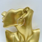 Hallmarked 9ct. Gold Twist Hoop Earrings. JUST IN!