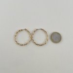 Hallmarked 9ct. Gold Twist Hoop Earrings. JUST IN!