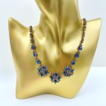 Costume Style Necklace / Vivid Blue Stones. 
