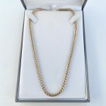 14ct. Gold Spiga Wheat Chain Necklace. 50 gms. NEW IN STOCK. SOLD.