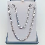 Italian Silver Flat Link Chain, 49 cm. / 19¼. SOLD