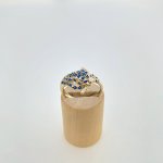 Hallmarked 9ct. Gold Panther Ring with Sapphires. NEW IN STOCK.